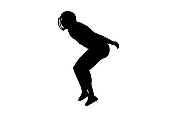 American Football Griddy Dance Silhouette for Sports Crafts