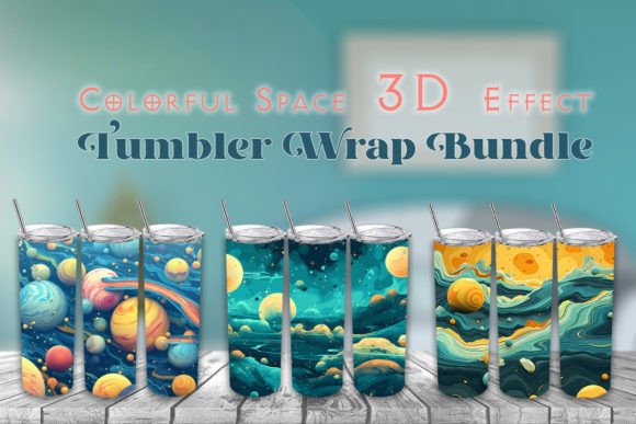 Colorful Space 3D Effect Tumbler Wrap Graphics Review