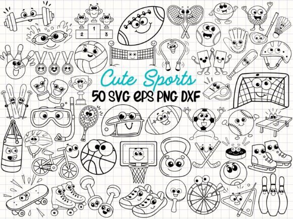 Cute Sports Clipart SVG: Graphics & Illustrations Review