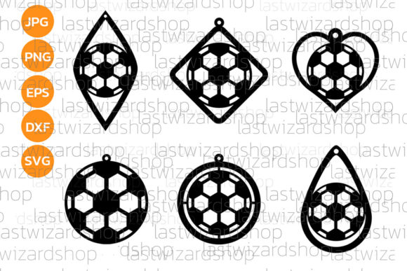Football Earrings SVG: Laser Cutting Meets Branded Earrings Design