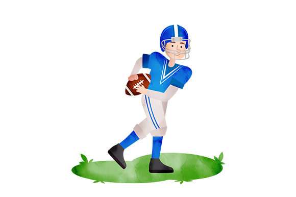 Football Player Running with Ball Sports Crafts Review
