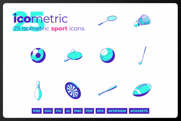 Icometric - Sport Icons: Graphics and Icons for Real Projects