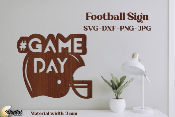 Laser Cutting Wall Decor: Wooden Decorations. Laser Cut Football
