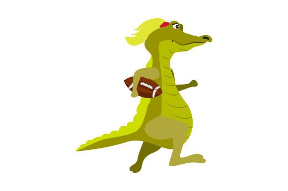 Mascot of a Female Gator - Football Sports Crafts Asset