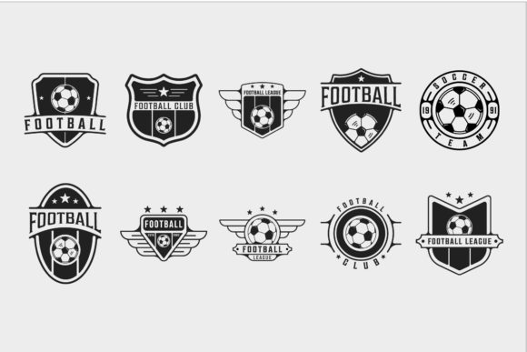 Set of Soccer or Football Logo Vintage: Graphics & Logos Review