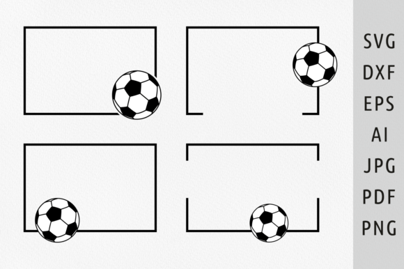 Soccer Ball Split SVG Graphics for Crafts & Branding