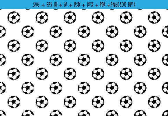 Soccer FootBall Pattern for Brand Graphics & Illustrations
