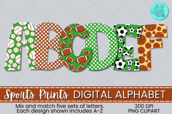 Sports Letters PNG: A Doodle Font for Brand Graphics and Illustrations