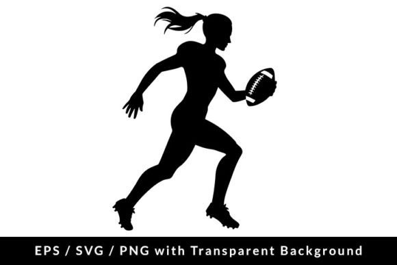 Woman American Football SVG: Graphics & Illustrations for Publishers